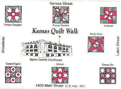 LASR - Kansas Quilt Walk Map - Great Bend, Kansas