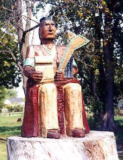 Osage Indian Chain Saw Sculpture