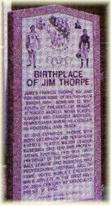 Jim Thorpe Birthsite Monument