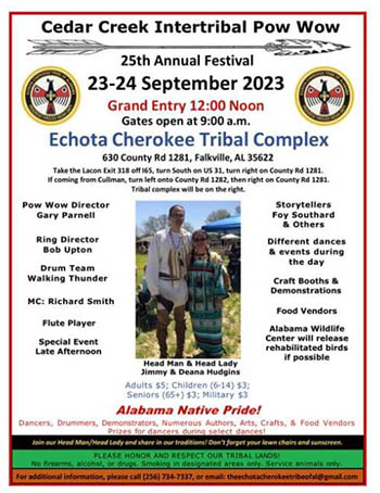 The Echota Cherokee Tribe of Alabama Festival/Pow Wow