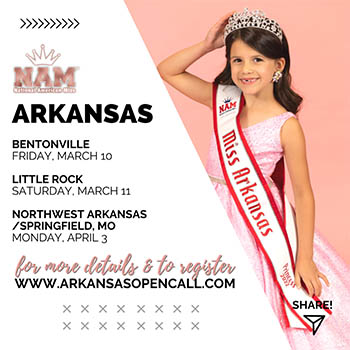 2023 National American Miss Arkansas Pageant Open Call