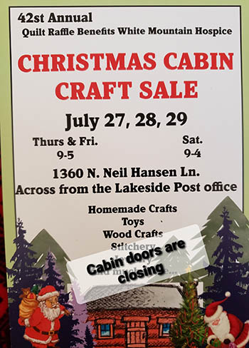 Christmas Cabin Craft Sale
