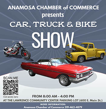 Anamosa Chamber of Commerce Car, Truck, and Bike Show