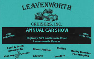 Leavenworth Cruisers Scholarship Fundraiser Car Show