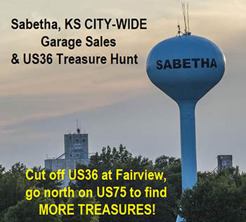 Sabetha Fall City-Wide Garage Sales / US36 Treasure Hunt