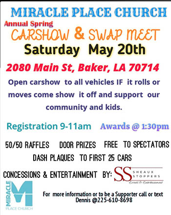Miracle Place Church Car Show and Swapmeet