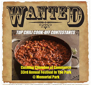 Cushing Lions Chili Cook-off and Festival In The Park