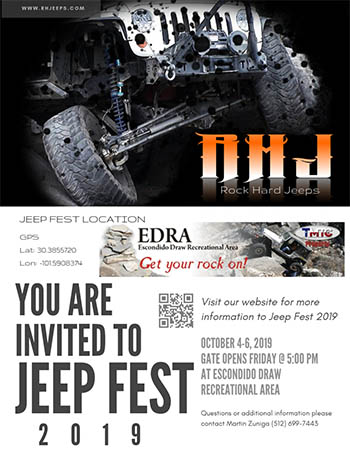 Jeep Fest at the Escondido Draw Recreational Area