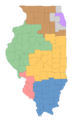 Illinois State Map