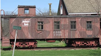 C.B. & Q Caboose -Lyon Farm Museum Complex