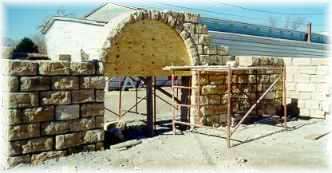 Postrock Limestone Courtyard