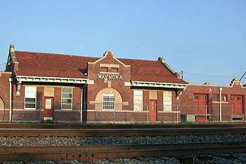 Santa Fe Depot at Waynoka