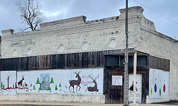 Christmas Windows in Downtown Union Springs 