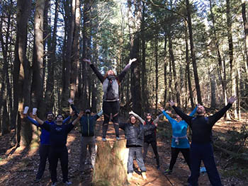 Yoga Hike at People's State Forest