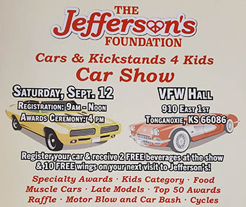The Jefferson's Foundation Cars & Kickstands 4 Kids Car Show