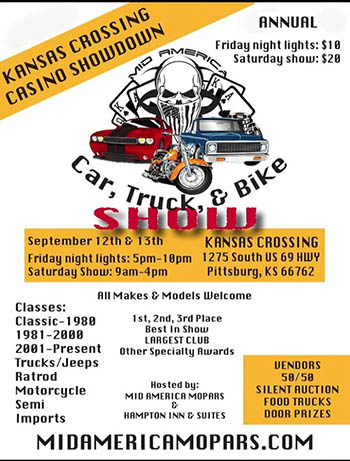 Kansas Crossing Casino Showdown Car, Truck & Bike Show