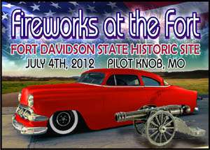 Fireworks at the Fort Car and Bike Show
