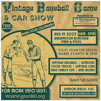 Vintage Baseball Game & Car Show 2023