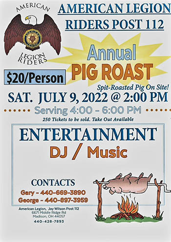 ALR post 112 Pig Roast