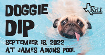 Doggie Dip 2022 at James Adkins Pool