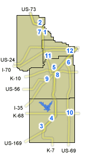 Kansas City Area Map