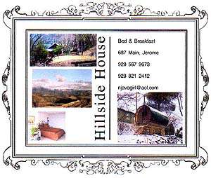 Hillside House Bed & Breakfast - Jerome, AZ